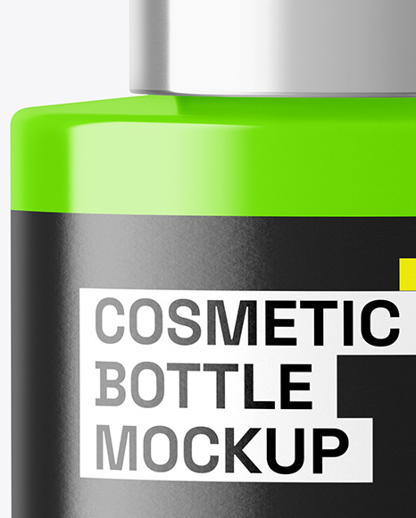 Glossy Cosmetic Bottle Mockup