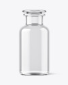 Clear Glass Vintage Medicine Bottle Mockup