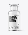 Clear Glass Vintage Medicine Bottle Mockup