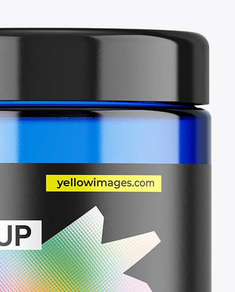 Blue Jar Mockup Blue Jar Mockup