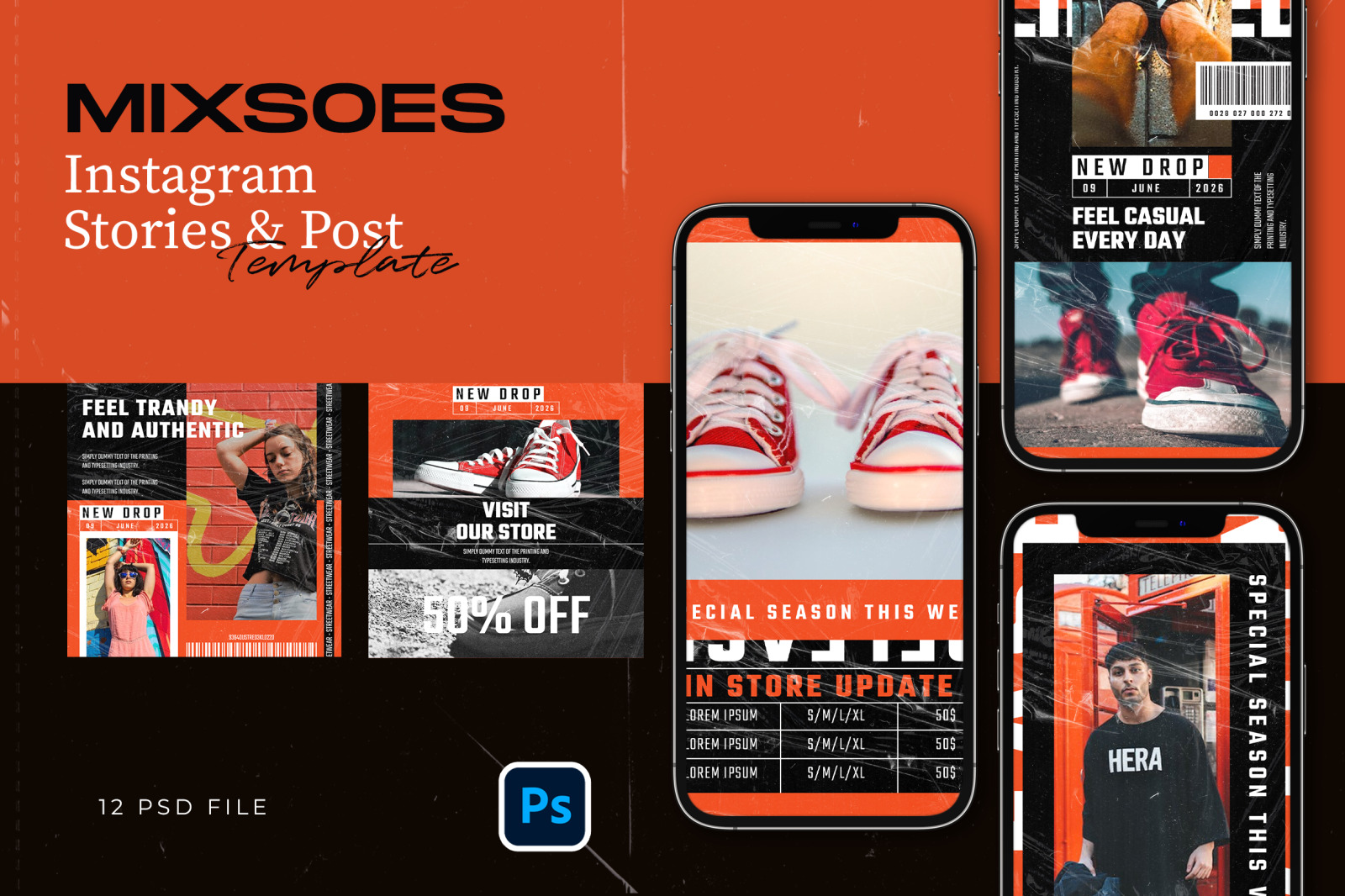 Hype Instagram Template - MIXSOES