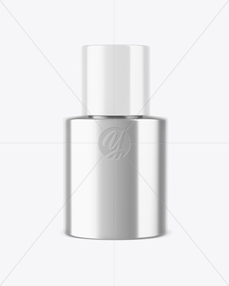 Metallic Cosmetic Bottle Mockup