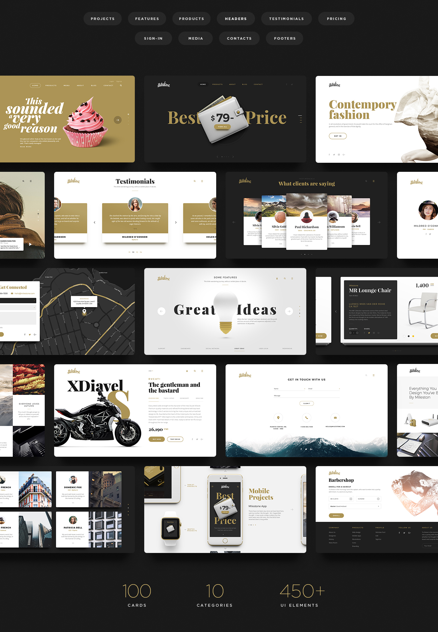 Milestone UI Kit Milestone UI Kit