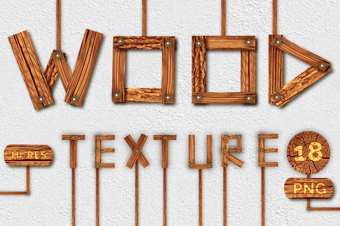 Old Wood | Texture Pack | 18 PNGs Old Wood | Texture Pack | 18 PNGs