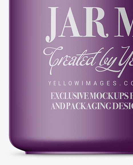 Matte Cosmetic Jar Mockup