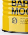 Glossy Metal Barrel Mockup