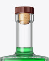 Glass Bottle W/ Drink Mockup