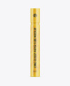 Long Glossy Paper Tube Mockup Front View