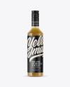 Glass Bottle With Yellow Organic Oil Mockup