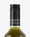 Glass Bottle With Green Organic Oil Mockup