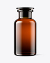 Amber Glass Vintage Medicine Bottle Mockup