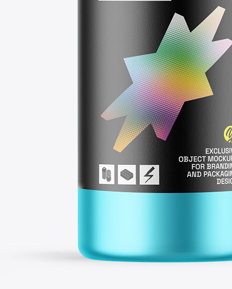 Matte Metallic Cosmetic Bottle With Pump Mockup Matte Metallic Cosmetic Bottle With Pump Mockup