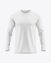 Men’s Long Sleeve T-Shirt Mockup - Front View