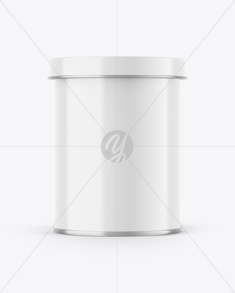 Glossy Tin Can Mockup