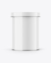 Glossy Tin Can Mockup
