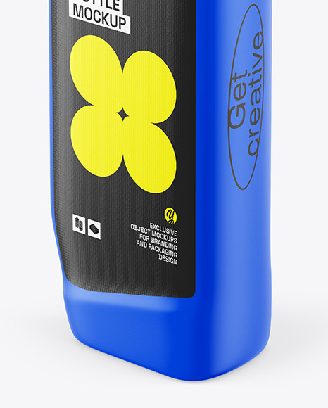Matte Cleaner Bottle Mockup