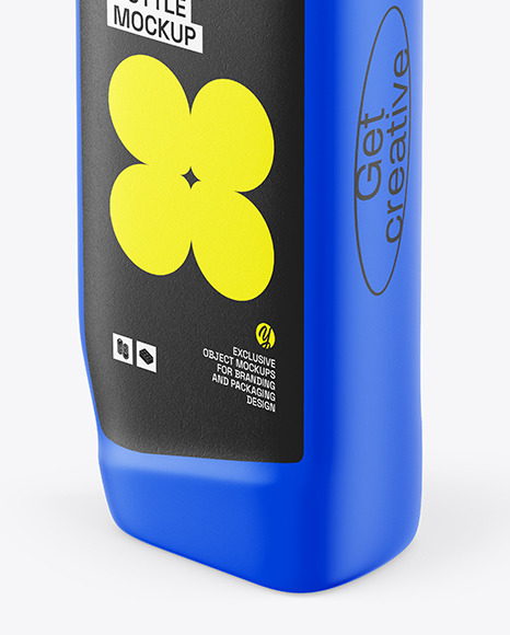 Matte Cleaner Bottle Mockup
