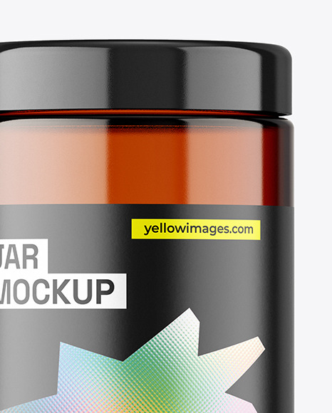 Amber Jar Mockup Amber Jar Mockup