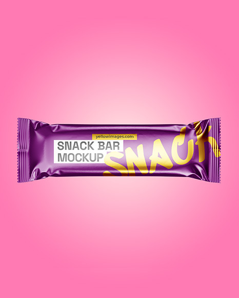 Metallic Snack Bar Mockup