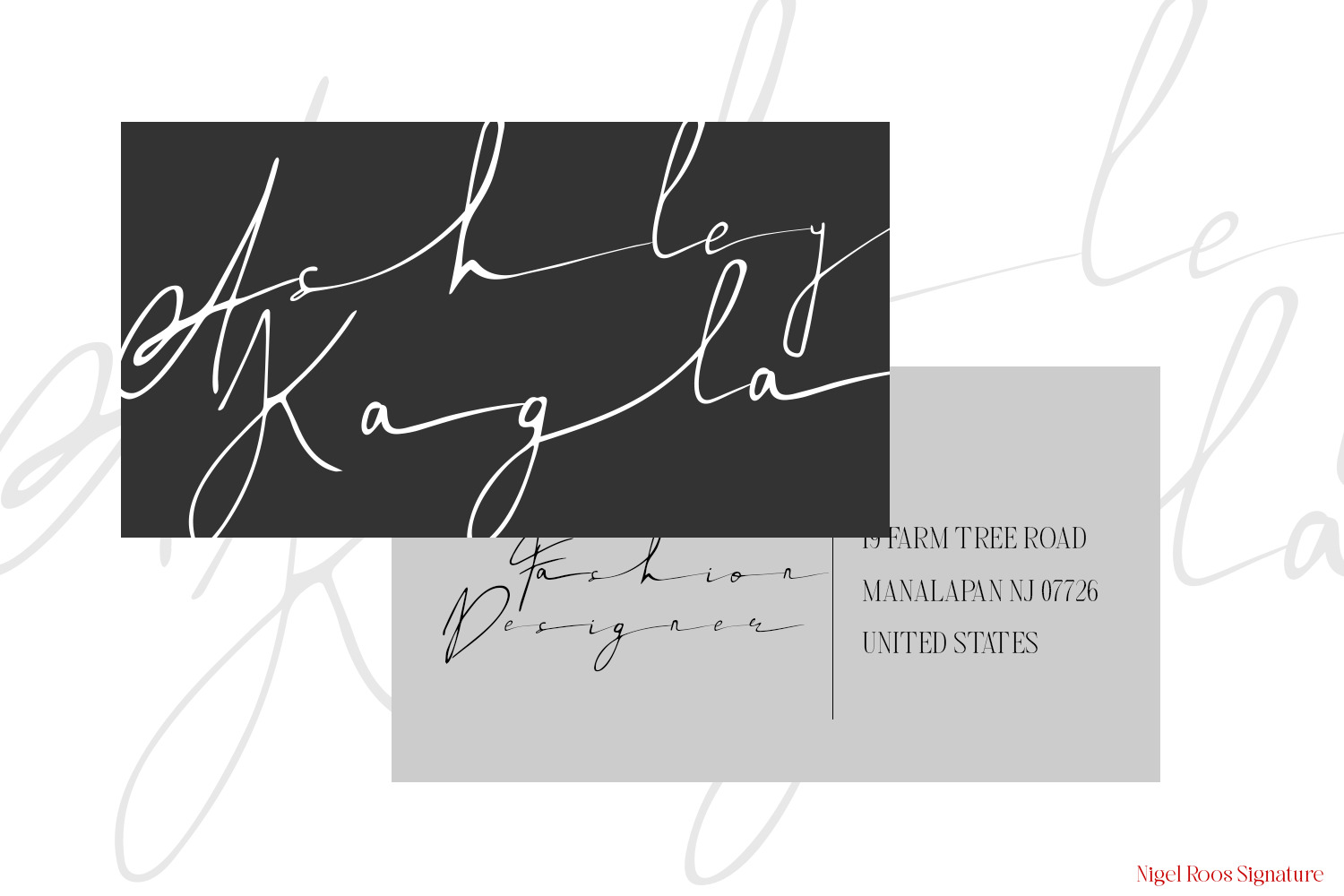 Nigel Roos Signature Nigel Roos Signature