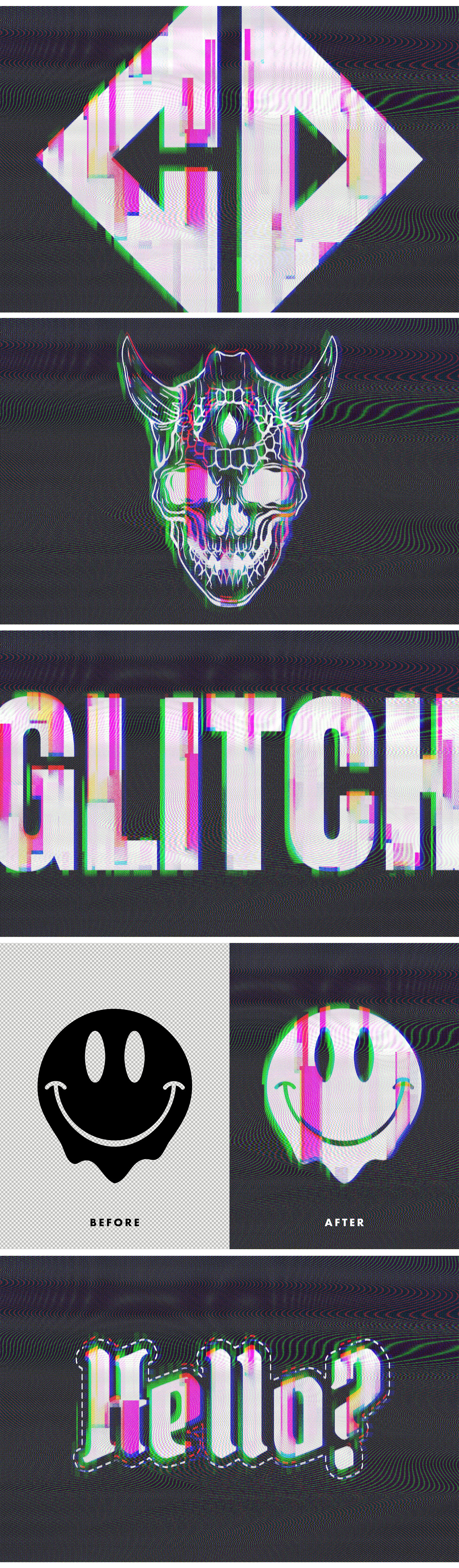 Creepy VHS Glitch Effect