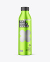 Metallic Juice Bottle Mockup