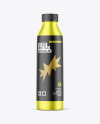 Metallic Juice Bottle Mockup