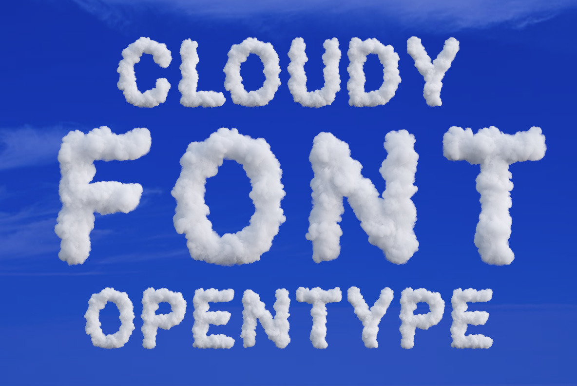 Cloudy Font