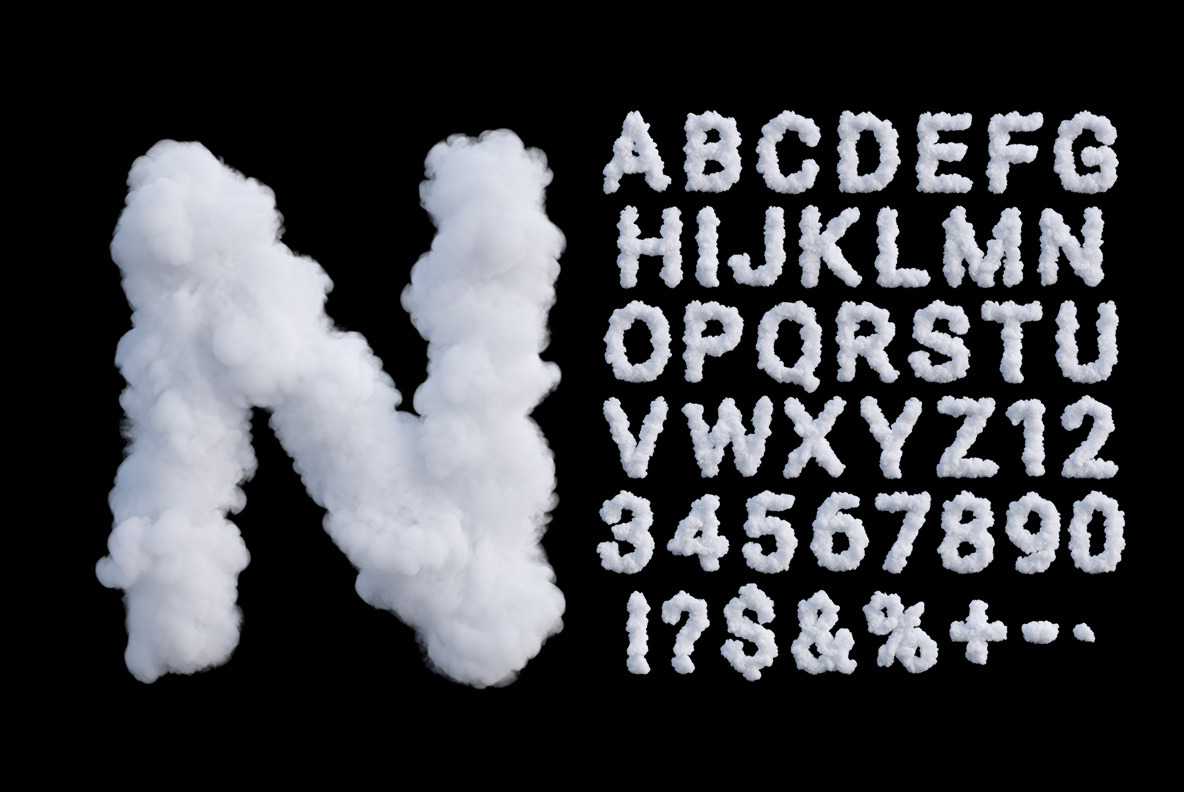 Cloudy Font