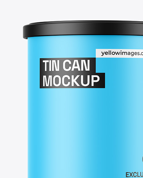 Matte Tin Can Mockup