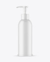 Matte Cosmetic Bottle With Pump Mockup Matte Cosmetic Bottle With Pump Mockup