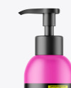 Matte Cosmetic Bottle With Pump Mockup Matte Cosmetic Bottle With Pump Mockup