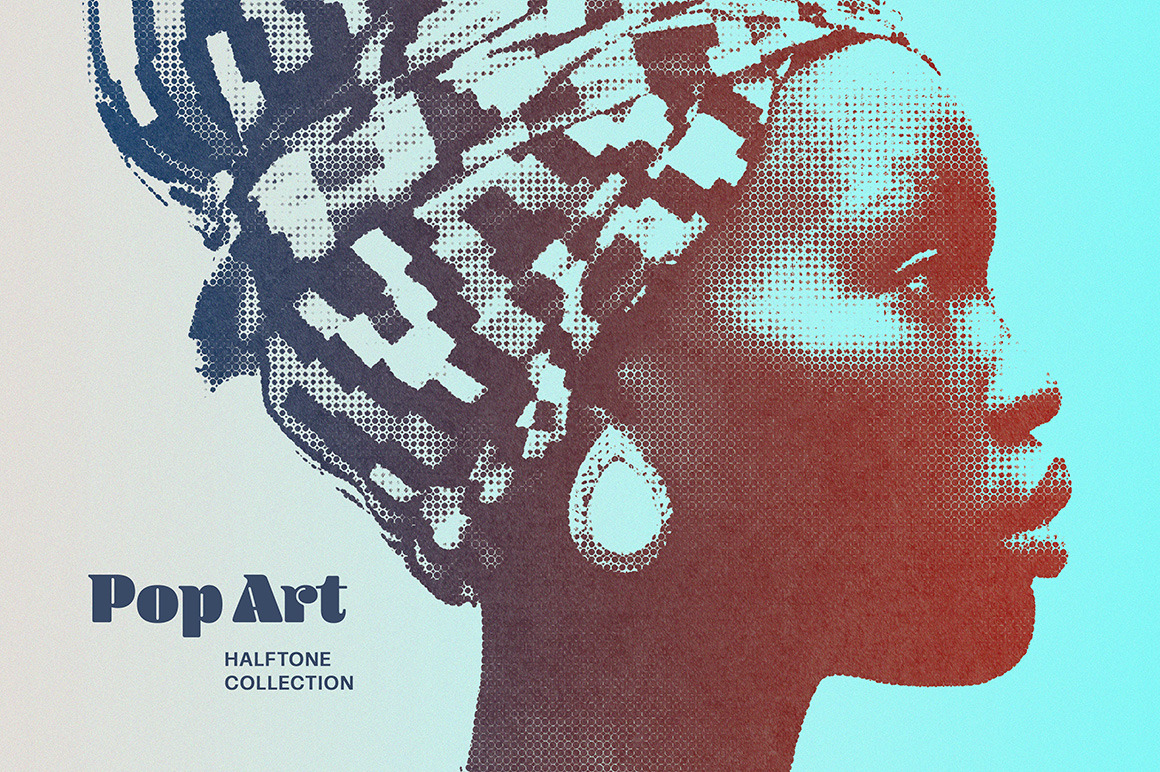 Pop Art Halftone Photo Effect Pop Art Halftone Photo Effect