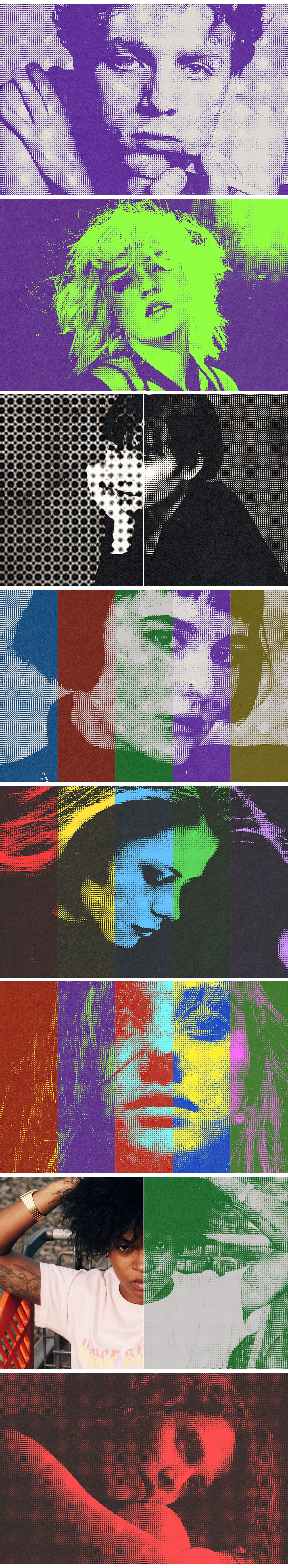 Pop Art Halftone Photo Effect Pop Art Halftone Photo Effect