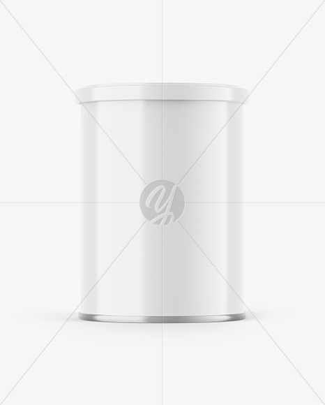 Glossy Tin Can Mockup