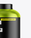 Metallic Protein Jar Mockup Metallic Protein Jar Mockup