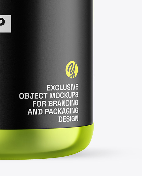 Metallic Protein Jar Mockup Metallic Protein Jar Mockup