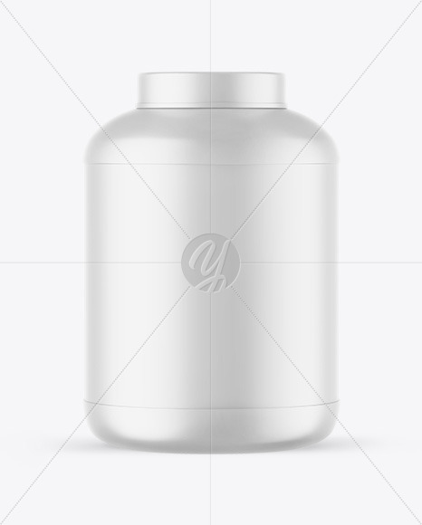 Matte Protein Jar Mockup Matte Protein Jar Mockup
