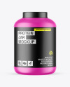 Matte Protein Jar Mockup Matte Protein Jar Mockup