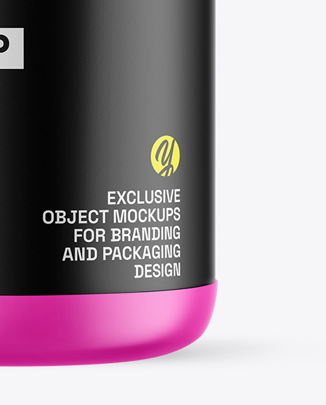 Matte Protein Jar Mockup Matte Protein Jar Mockup