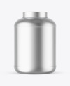 Matte Metallic Protein Jar Mockup Matte Metallic Protein Jar Mockup