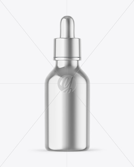 Metallic Dropper Bottle Mockup Metallic Dropper Bottle Mockup