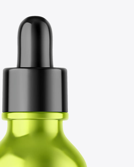 Metallic Dropper Bottle Mockup Metallic Dropper Bottle Mockup
