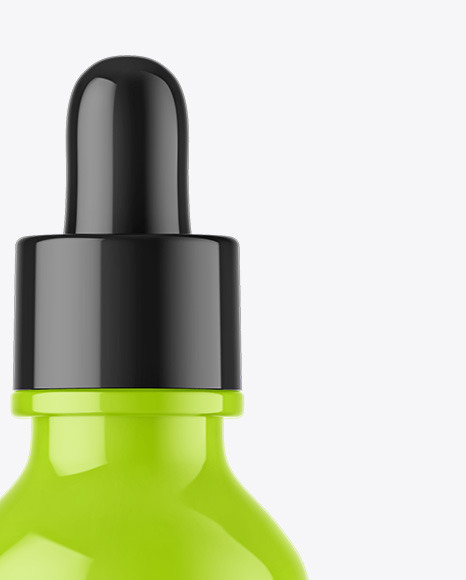 Glossy Dropper Bottle Mockup