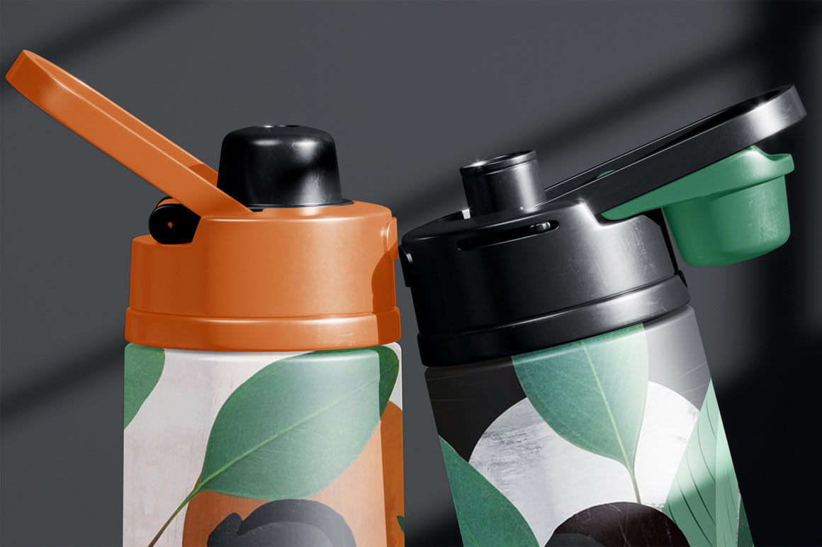 Thermos Flask Water Bottle Mockup