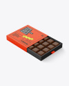 Box of Chocolate Sweets Mockup