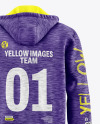 Melange Hoodie Mockup - Back View