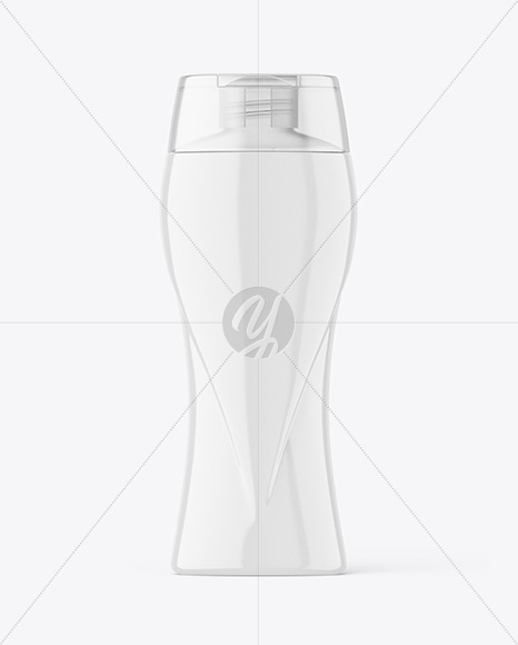 Glossy Plastic Shampoo Bottle Mockup Glossy Plastic Shampoo Bottle Mockup