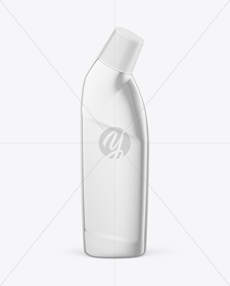 Glossy Metallic Bottle Mockup