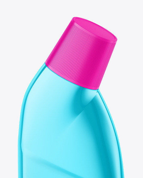 Glossy Metallic Bottle Mockup